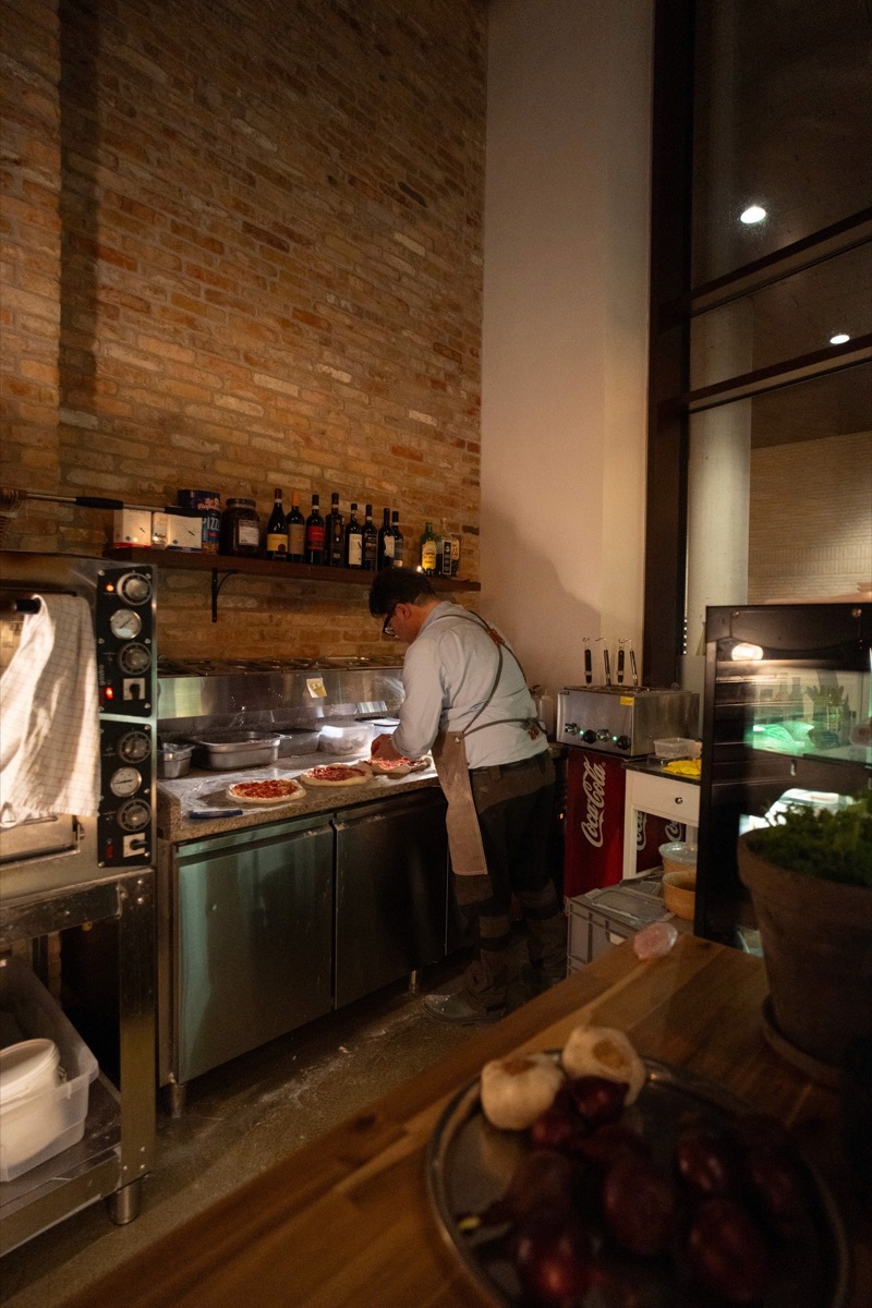 In the kitchen at Ceres Trattoria