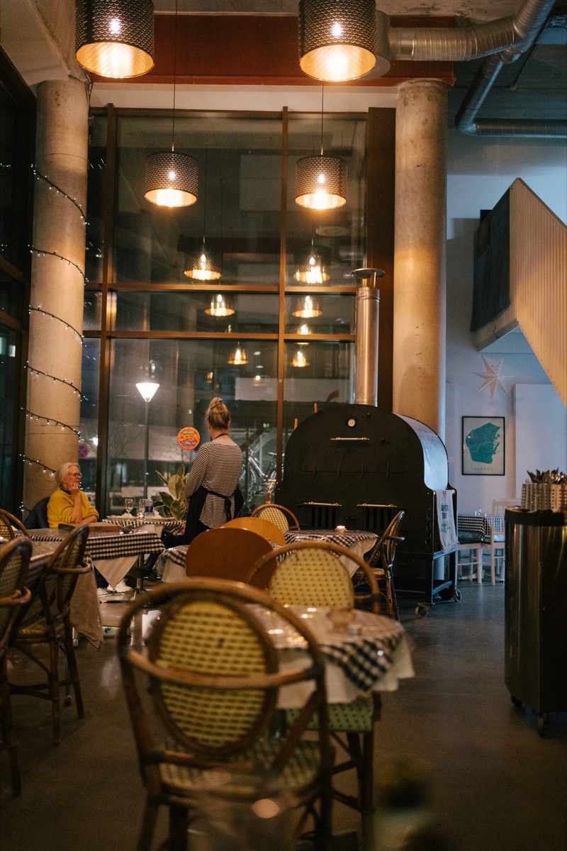 The dining room at Ceres Trattoria